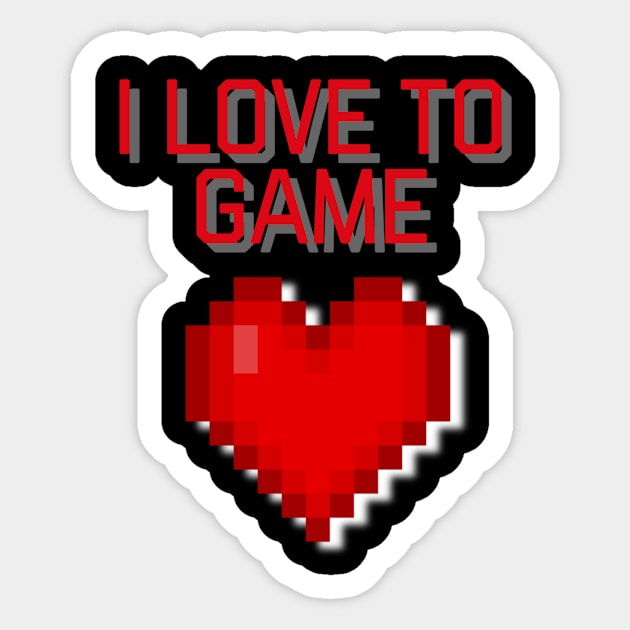 I Love To Game Sticker by Celtic Morrigan